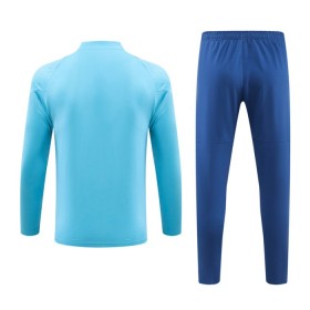 Olympique de Marseille Felpe da Allenamento 2023-24 Quarto-Zip Blu